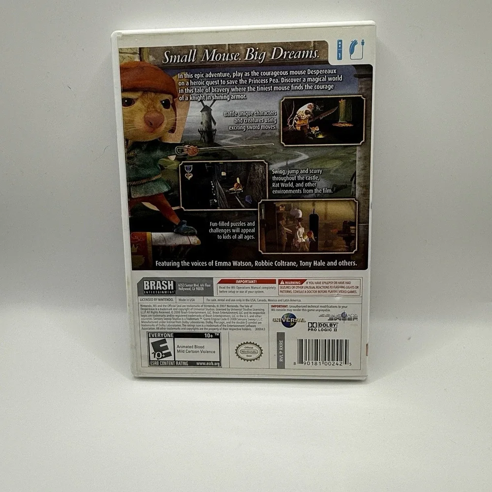 Tale of Despereaux - Nintendo  Wii Game Complete With Manual‎